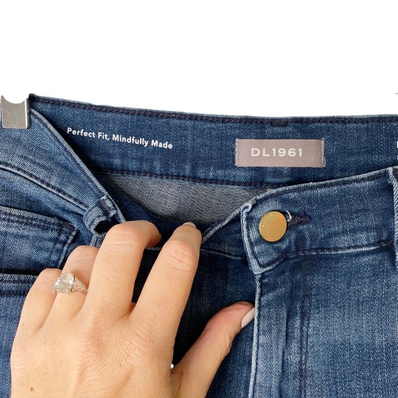 Anthropologie DL1961 Farrow Skinny High Rise Instasculpt Crop in Kasson Size 30 - Picture 4 of 9